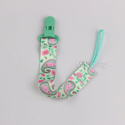 Catenella Portaciuccio in Tessuto con Clip – Fantasie Colorate