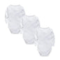 Body Neonato a Manica Lunga 100% Cotone – Bianco Unisex