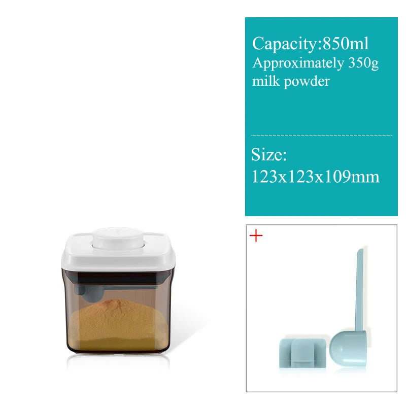 Contenitore Salva-Freschezza per Latte in Polvere - Dispenser con Dosatore 800/1000 ml