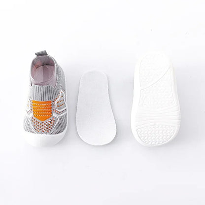 Scarpe Calzino Primi Passi per Neonato e Bambino | Traspiranti con Suola Antiscivolo in Gomma
