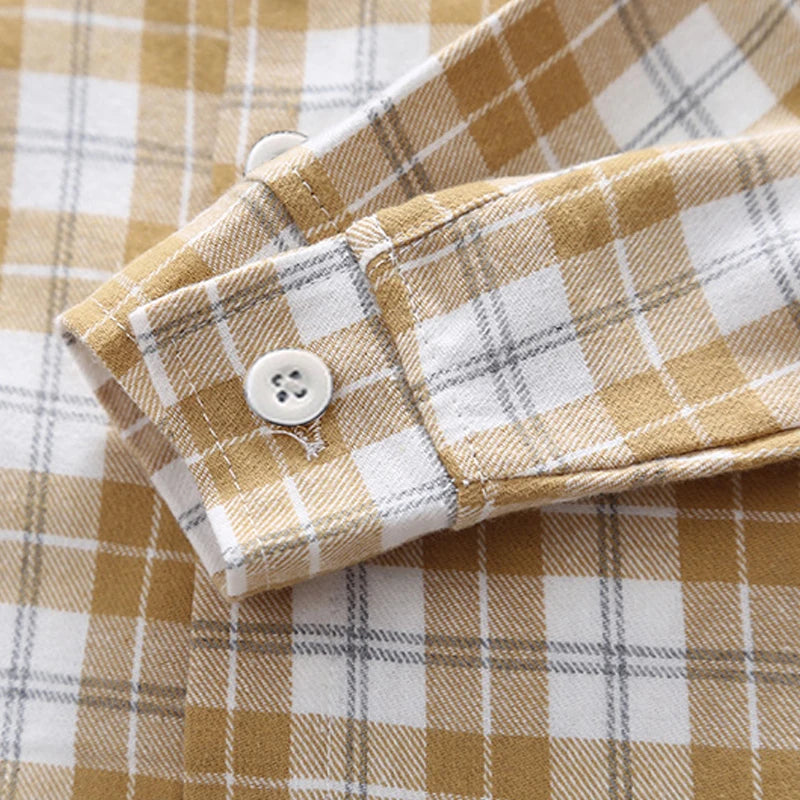 Camicia Bambino a Maniche Lunghe – Modelli a Quadri, Righe e Tinta Unita