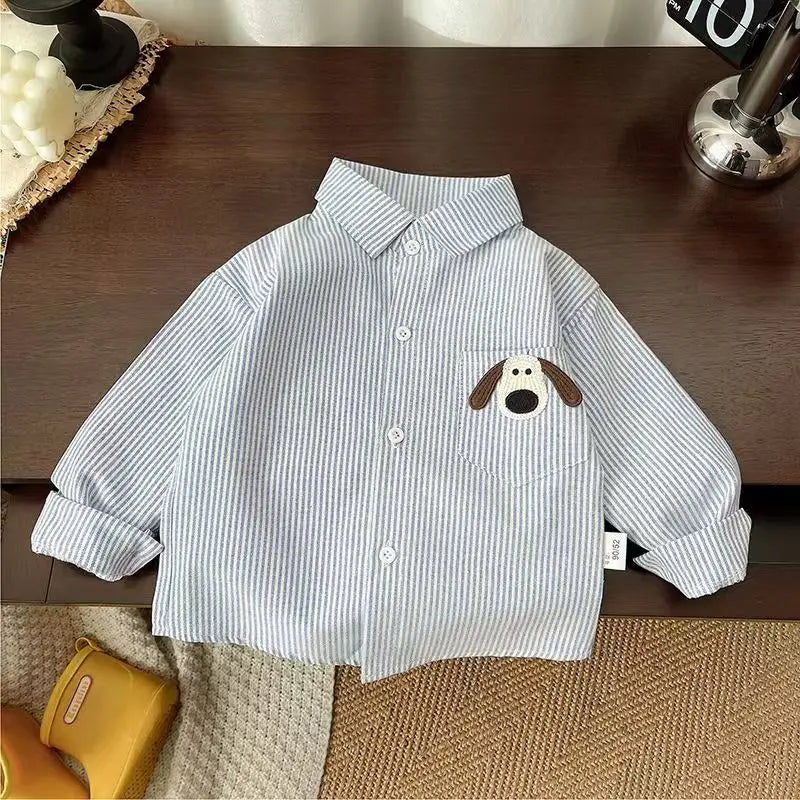 Camicia Bambino a Maniche Lunghe – Modelli a Quadri, Righe e Tinta Unita