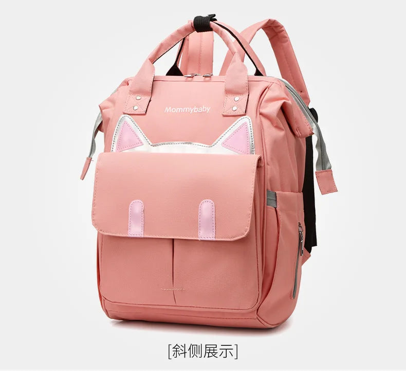 Zaino Mamma Porta Pannolini con Tasche Termiche per Biberon - Borsa con Scomparti Organizer
