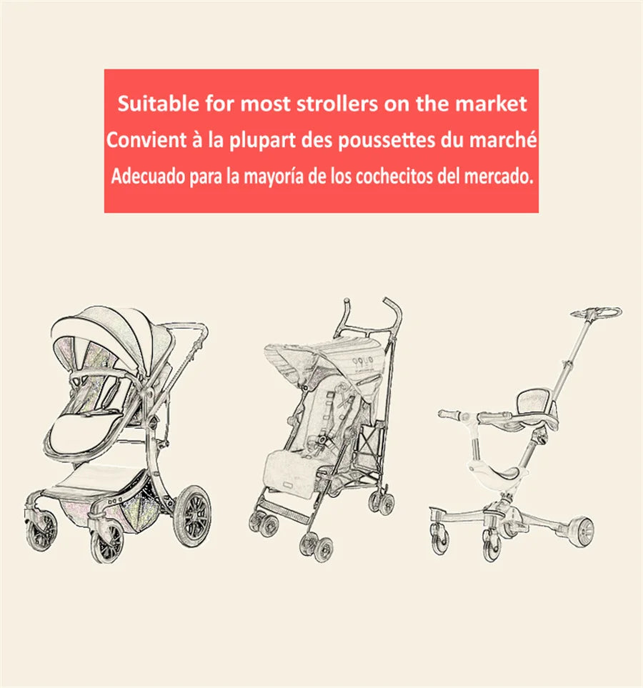 Organizer per Passeggino Multifunzione – Borsa Portaoggetti con Porta Biberon e Tasca Salviette