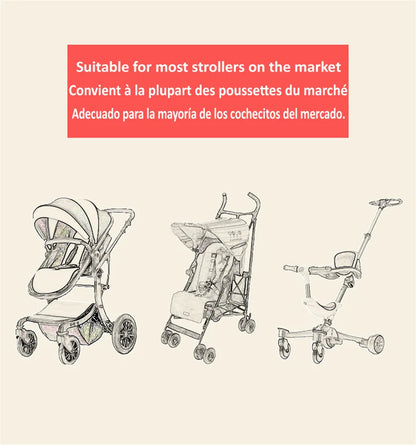 Organizer per Passeggino Multifunzione – Borsa Portaoggetti con Porta Biberon e Tasca Salviette