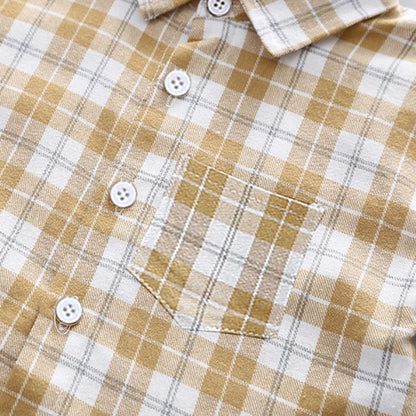 Camicia Bambino a Maniche Lunghe – Modelli a Quadri, Righe e Tinta Unita