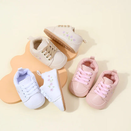 Scarpine Neonato Primi Passi Antiscivolo – Sneakers Morbide 0-18 Mesi
