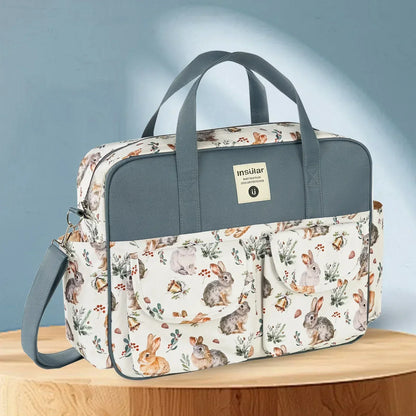 Borsa Fasciatoio Mamma e Neonato Impermeabile con Tracolla e Ampia Apertura