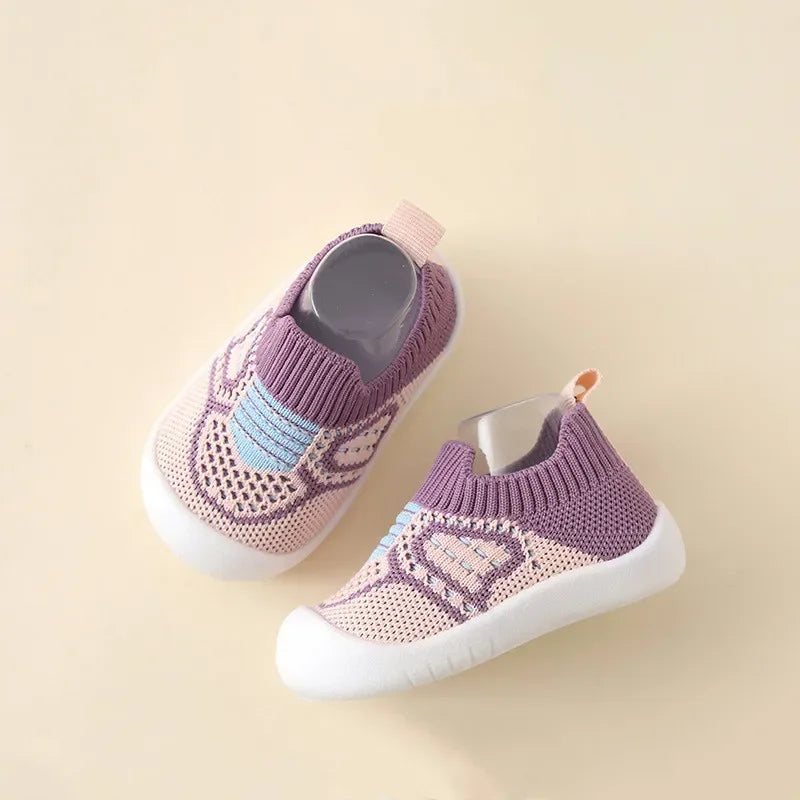 Scarpe Calzino Primi Passi per Neonato e Bambino | Traspiranti con Suola Antiscivolo in Gomma