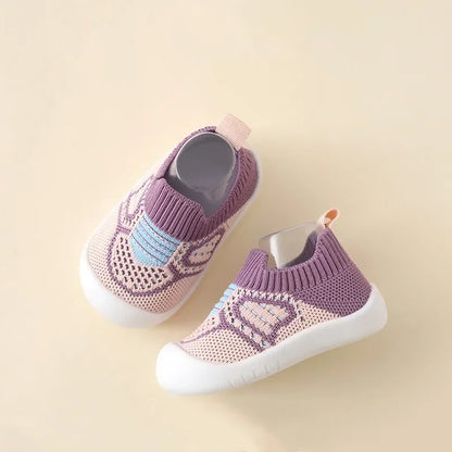 Scarpe Calzino Primi Passi per Neonato e Bambino | Traspiranti con Suola Antiscivolo in Gomma