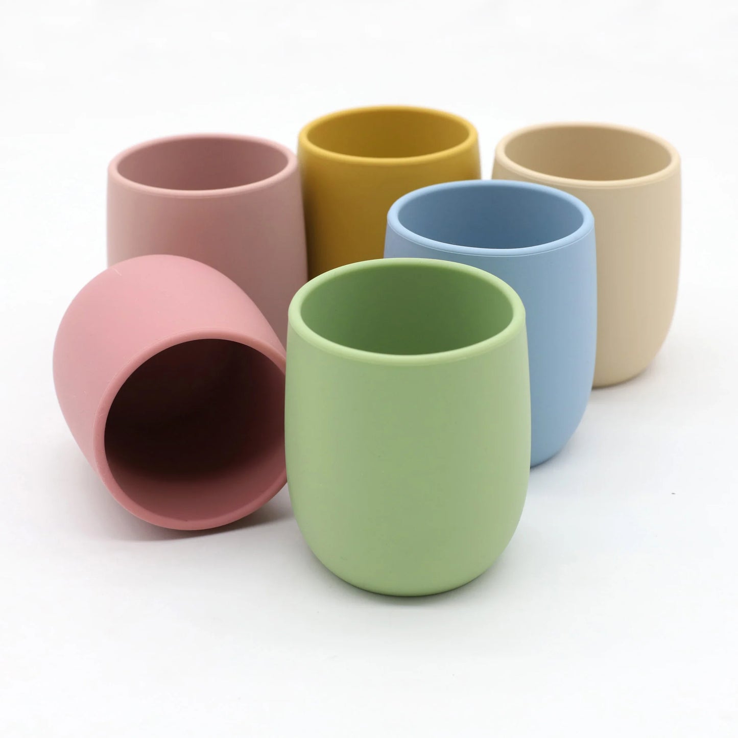 Mini Bicchiere Apprendimento in Silicone 70 ml – Tazza Aperta Senza Manici per Bambini