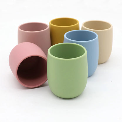 Mini Bicchiere Apprendimento in Silicone 70 ml – Tazza Aperta Senza Manici per Bambini