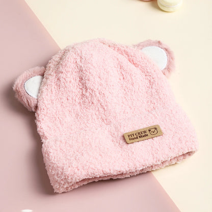 Berretto Bambino in Cotone con Orecchie da Animaletto – Cappello Caldo Elasticizzato 1–3 Anni