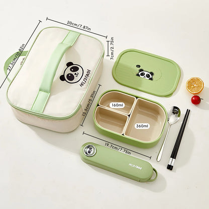 Lunch Box Bambini con 3 Scomparti Removibili – Portapranzo con Custodia Termica Opzionale