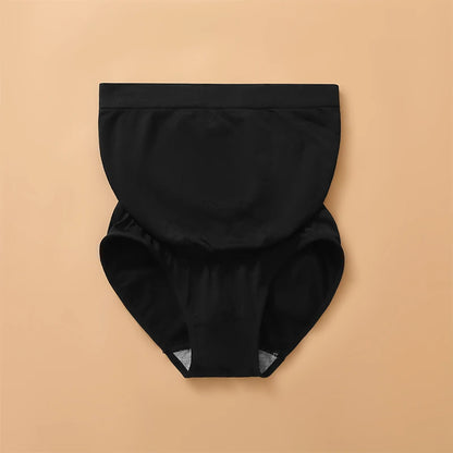 Boxer Premaman a Vita Alta Senza Cuciture – Slip Intimo Gravidanza Elasticizzato con Fascia Addominale