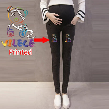 Jeans Premaman Elasticizzati con Fascia Regolabile in Vita