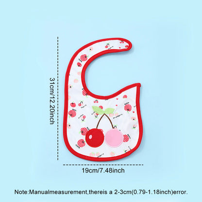 Set 5 Bavaglini Impermeabili Bambino e Bambina – Bavaglie per Pappa con Fantasie Colorate