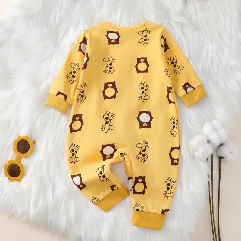 Tutina in Cotone 100% a Maniche Lunghe per Neonati e Bambini