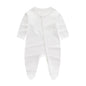 Tutina Intera Neonato 100% Cotone – Manica Lunga con Bottoni Frontali