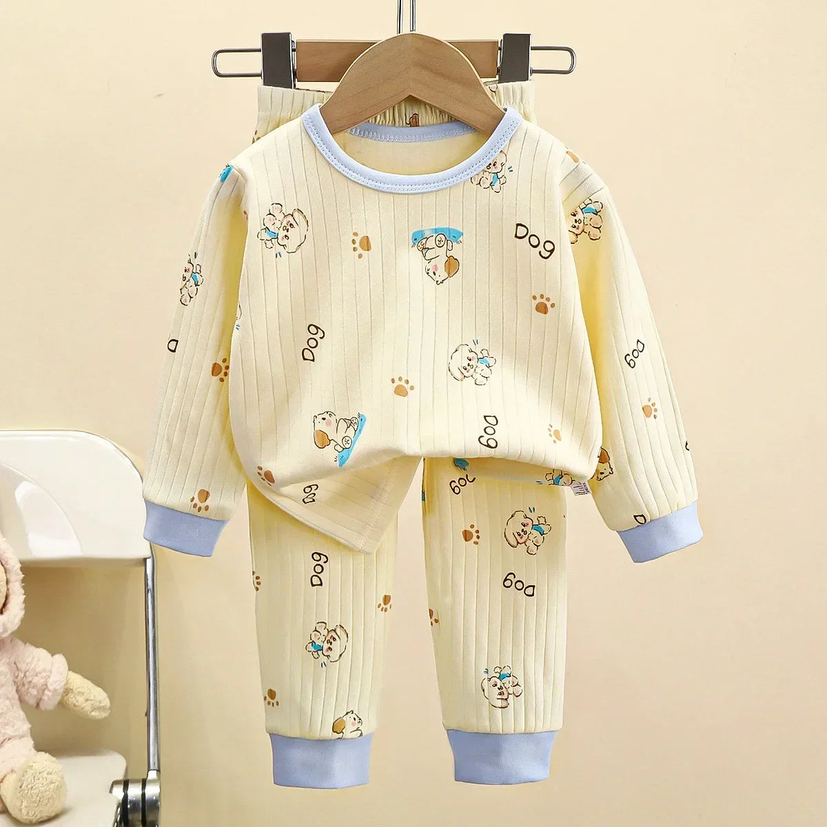 Pigiama Bambino in Cotone a Maniche Lunghe – Maglia e Pantaloni