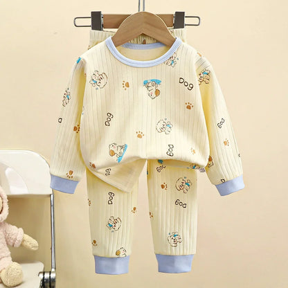 Pigiama Bambino in Cotone a Maniche Lunghe – Maglia e Pantaloni