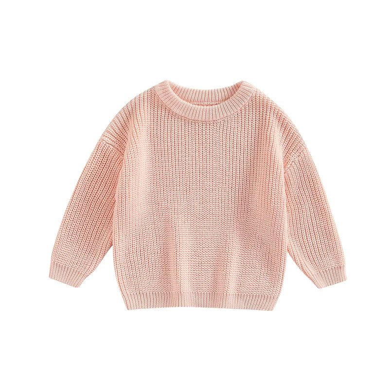 Maglione in Maglia per Bambini e Neonati in Cotone – Pullover a Maniche Lunghe Unisex per Autunno e Inverno