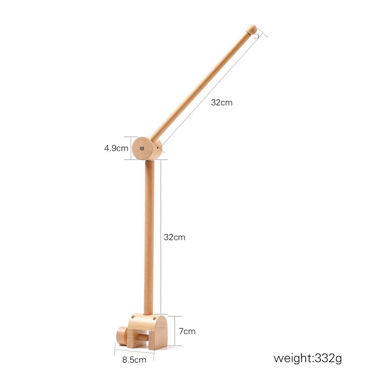 Carillon Musicale per Culla Effetto Legno – 35 Melodie e Rotazione