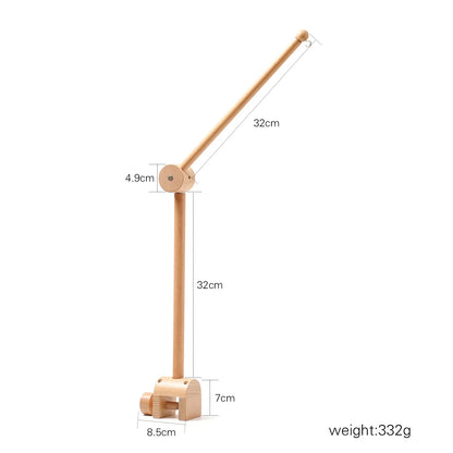Carillon Musicale per Culla Effetto Legno – 35 Melodie e Rotazione
