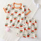 Pigiama Bambino Leggero 2 Pezzi con T-Shirt e Pantaloncini Fantasia