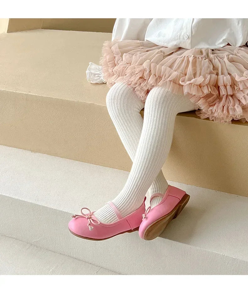 Calzamaglia in Cotone Elasticizzato per Bambine | Collant Caldi e Morbidi 1-9 Anni
