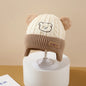 Cappello Invernale Bambino con Paraorecchie – Berretto in Maglia Foderato con Orecchie da Orsetto