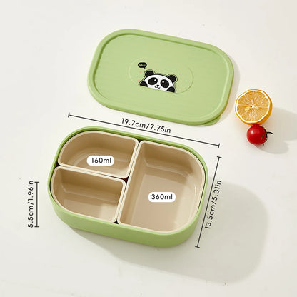 Lunch Box Bambini con 3 Scomparti Removibili – Portapranzo con Custodia Termica Opzionale