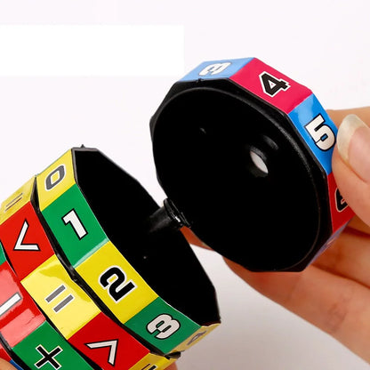 Cilindro Matematico Girevole – Puzzle Educativo con Numeri e Operazioni