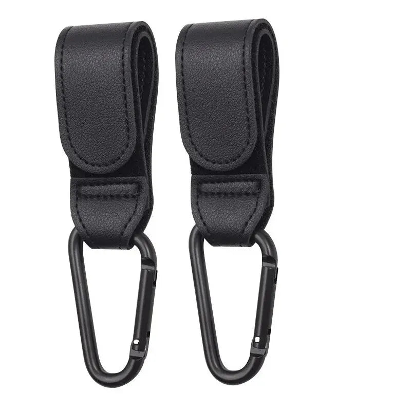 Ganci Premium per Passeggino in Pelle PU – Moschettoni Universali per Borsa Fasciatoio e Accessori