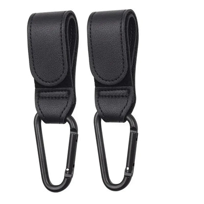 Ganci Premium per Passeggino in Pelle PU – Moschettoni Universali per Borsa Fasciatoio e Accessori