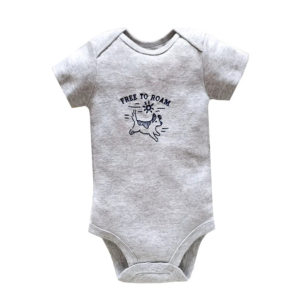 Body Neonato a Manica Corta 100% Cotone – Fantasie Assortite
