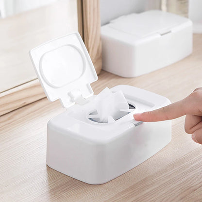 Dispenser Porta Salviette Umidificate per Cambio Pannolino – Contenitore con Coperchio