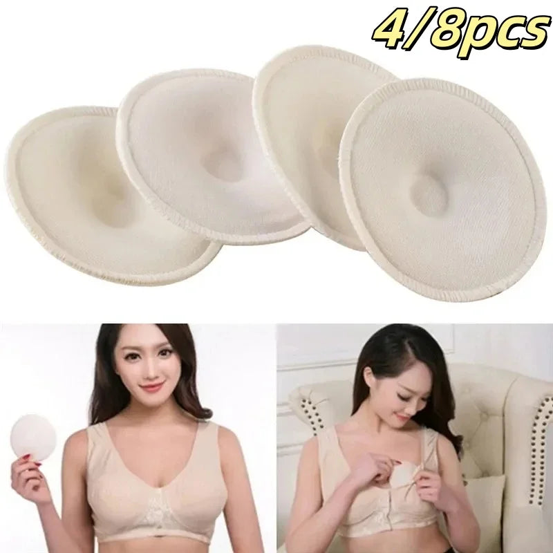 Coppette Assorbilatte Lavabili e Riutilizzabili – Cuscinetti Allattamento Set da 4 o 8 Pezzi
