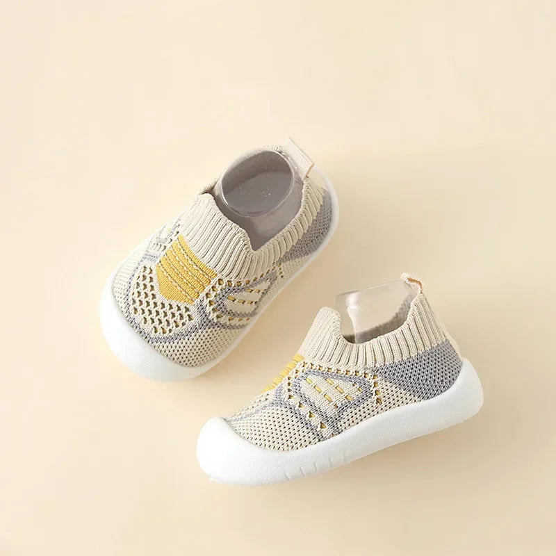 Scarpe Calzino Primi Passi per Neonato e Bambino | Traspiranti con Suola Antiscivolo in Gomma