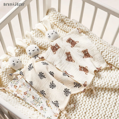 Doudou Coniglietto in Mussola di Cotone – Copertina Coccole per Neonati e Bambini
