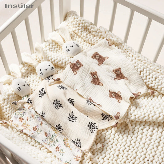 Doudou Coniglietto in Mussola di Cotone – Copertina Coccole per Neonati e Bambini