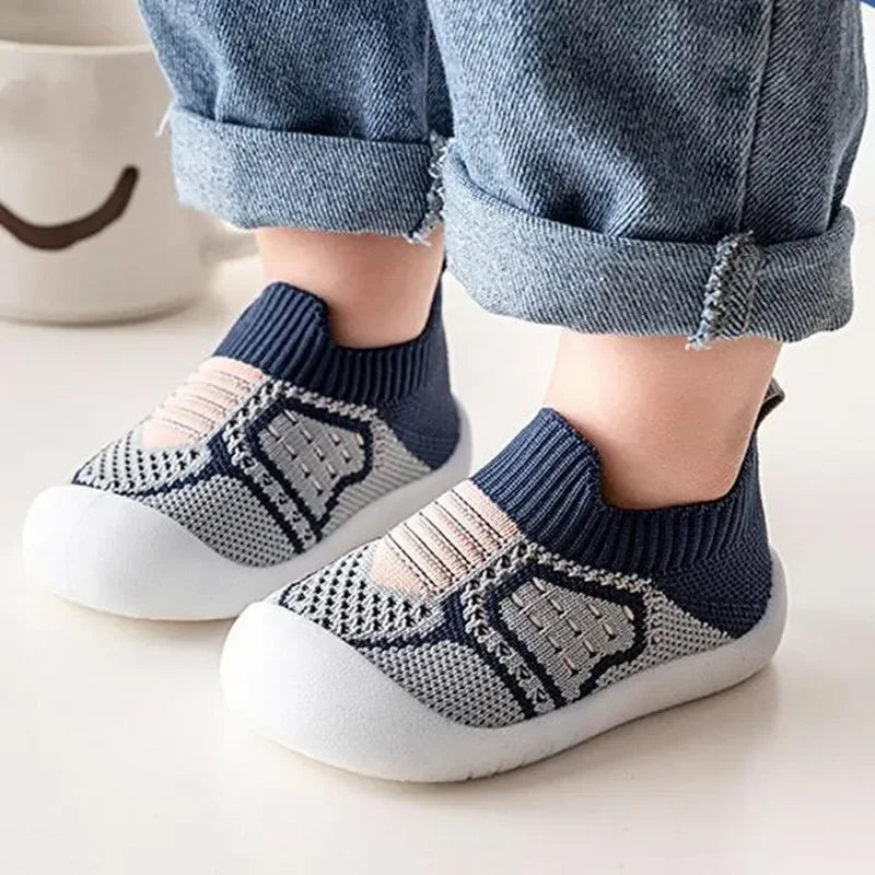 Scarpe Calzino Primi Passi per Neonato e Bambino | Traspiranti con Suola Antiscivolo in Gomma