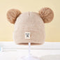 Cappello Invernale Lavorato a Maglia con Doppi Pompon per Neonati e Bambini | Caldo, Morbido e Unisex (6-24 Mesi)