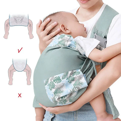 Fascia Porta Bebè 2 in 1 – Marsupio Sling a Tracolla e Copri Allattamento
