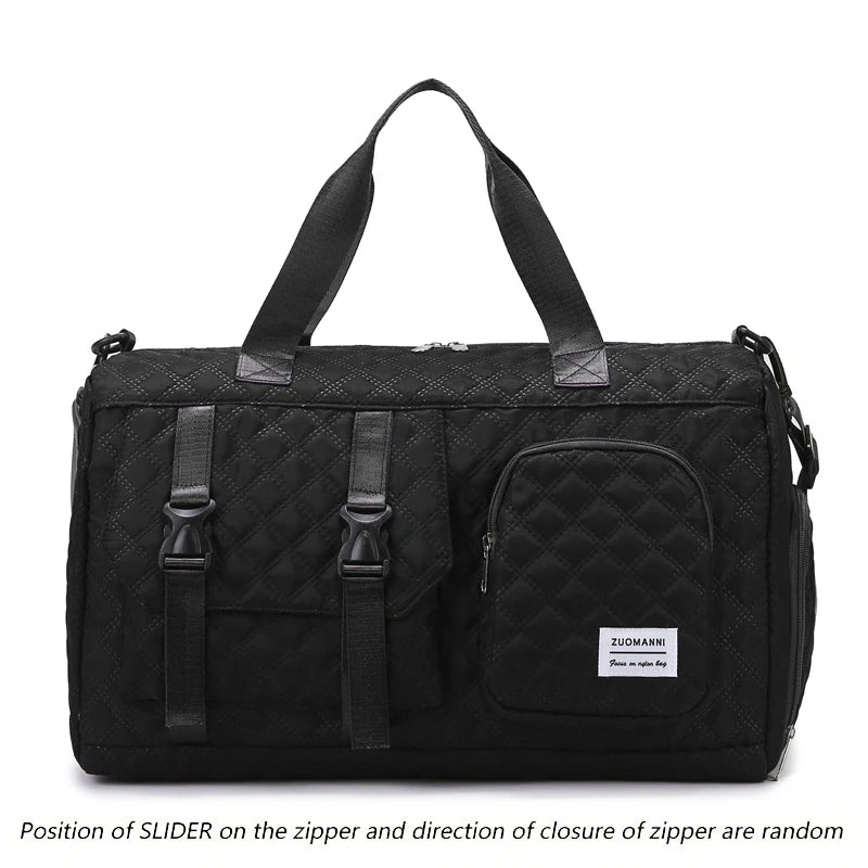 Borsone da Viaggio in Nylon Impermeabile con Scomparti Separati - Borsa Mamma Organizer Multifunzione