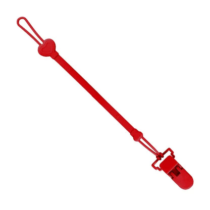 Laccetto Porta Ciuccio in Silicone con Clip – Catenella Anticaduta per Ciuccio e Massaggiagengive 22 cm