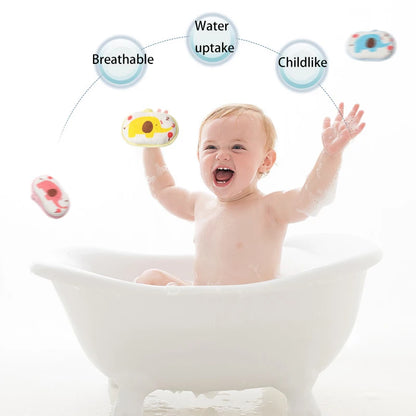 Spugna da Bagno Morbida per Neonati e Bambini – Delicata e Facile da Impugnare