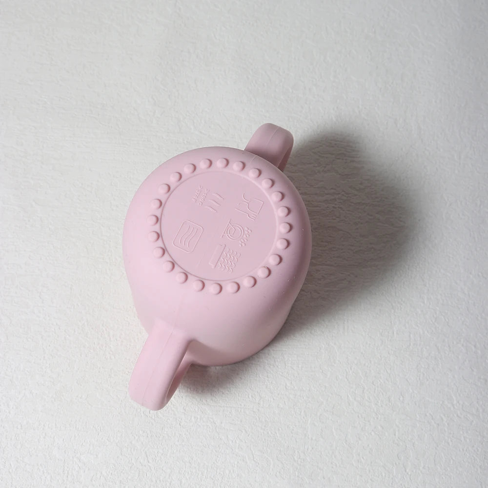 Bicchiere da Apprendimento in Silicone con Manici e Beccuccio – 180 ml