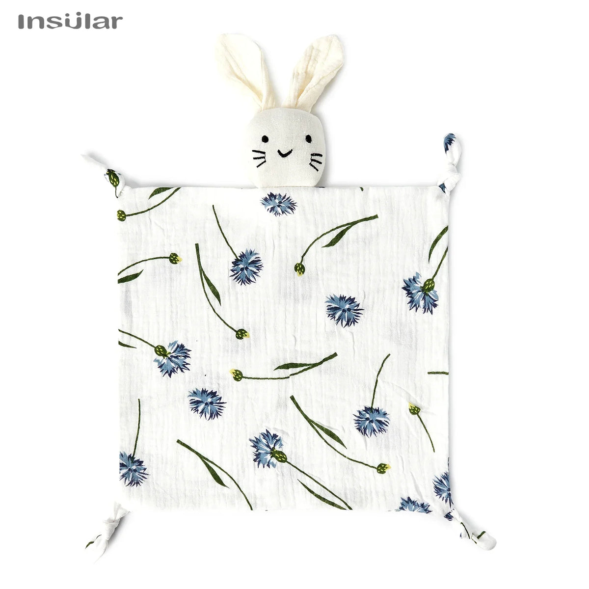 Doudou Coniglietto in Mussola di Cotone – Copertina Coccole per Neonati e Bambini
