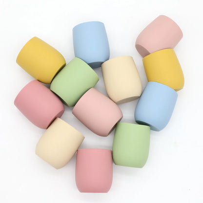 Mini Bicchiere Apprendimento in Silicone 70 ml – Tazza Aperta Senza Manici per Bambini